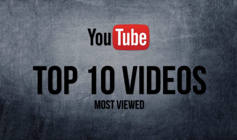 TOP 10 de los Vídeos más vistos en YouTube en este año.